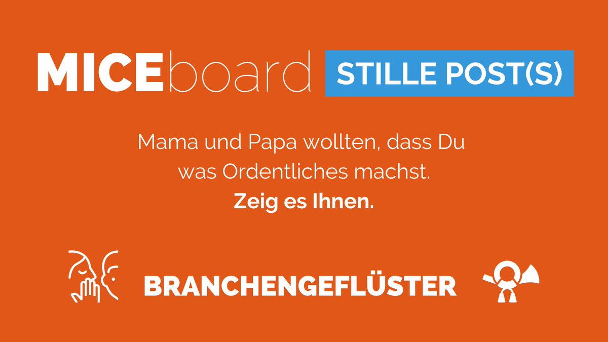 MICEboard's tweet image. wfy.ai/2S6YOj6 Zeig allen was Du drauf hast! MICEboard.com macht Dich zum #eventprofi.