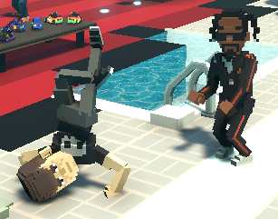 Offical_Mask_X's tweet photo. @TheSandboxGame @SnoopDogg Did the Sandbox Contest Day 2 and I found Snoop Dogg in the game. Had to show off my moves. Since he was dancing too! #SandboxAlphaContest https://t.co/2f2IH9opmq