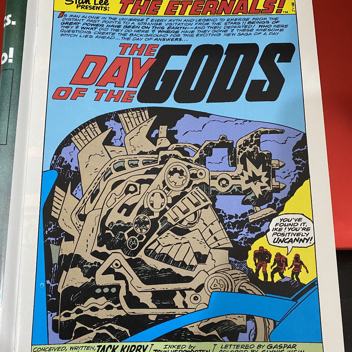 CJEdmunds1's tweet photo. The #TheEternals is now in local cinemas. But if you want to go to the source material, this first issue written and drawn by #JackKirby is the best place to start!

#Marvel
#Comic #Comics
#CJEdmunds
#GeekReads 
#CazReads
#CazReads2021
#Geek #Nerd https://t.co/l9irRAynW5