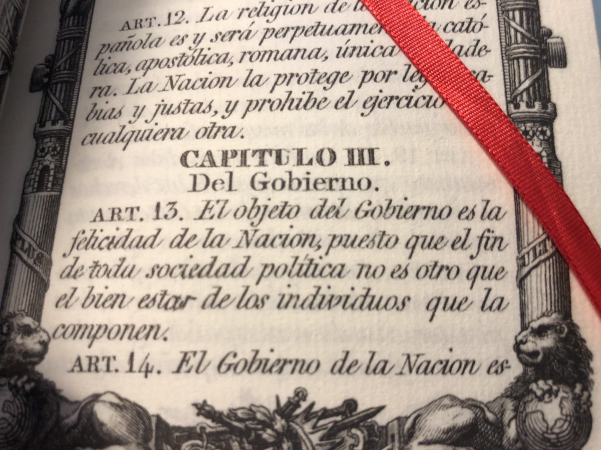 olmedoabogado's tweet photo. En el dia de la Constitucion, solo revindicar el art.13 de la Pepa, hace 209 años que señalaba que los gobernantes deben buscar la felicidad del pueblo https://t.co/SU7WpTqJDe