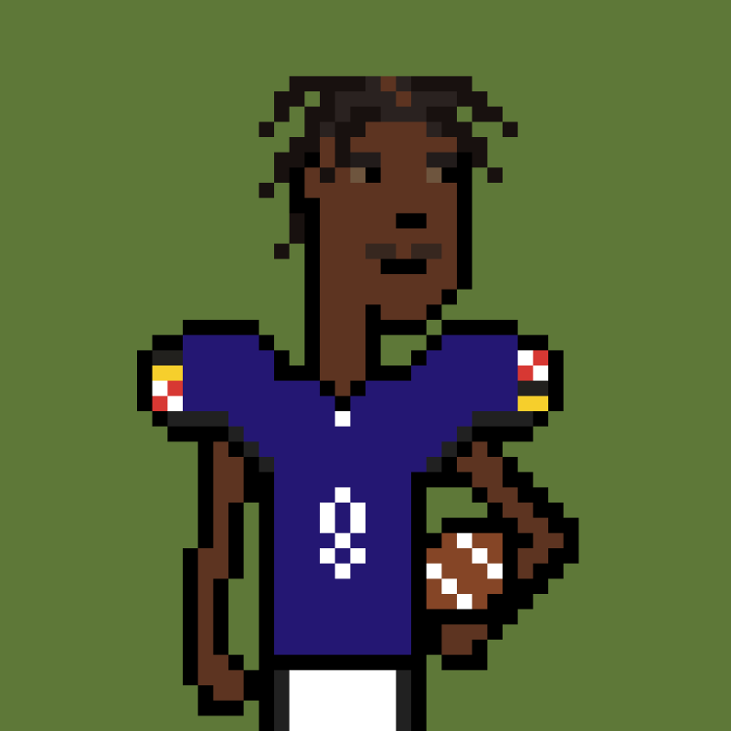 HuwBennett's tweet photo. @NFTupdate Friday Night Punk Lamar Jackson @FridayNightPunk https://t.co/cjVY2aDJXf