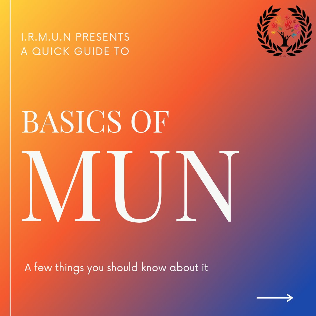 irmun_official's tweet photo. Basics is where you start your journey from and we are here to help you with it! Here is the second part of the "Basics of MUN"
Hope this helps!
.
.
.
#un #mun #munterms #unitednations #unitedindiaconference #modelunitednations #munner #chair #delegate #guide https://t.co/MVR3uNXrRo