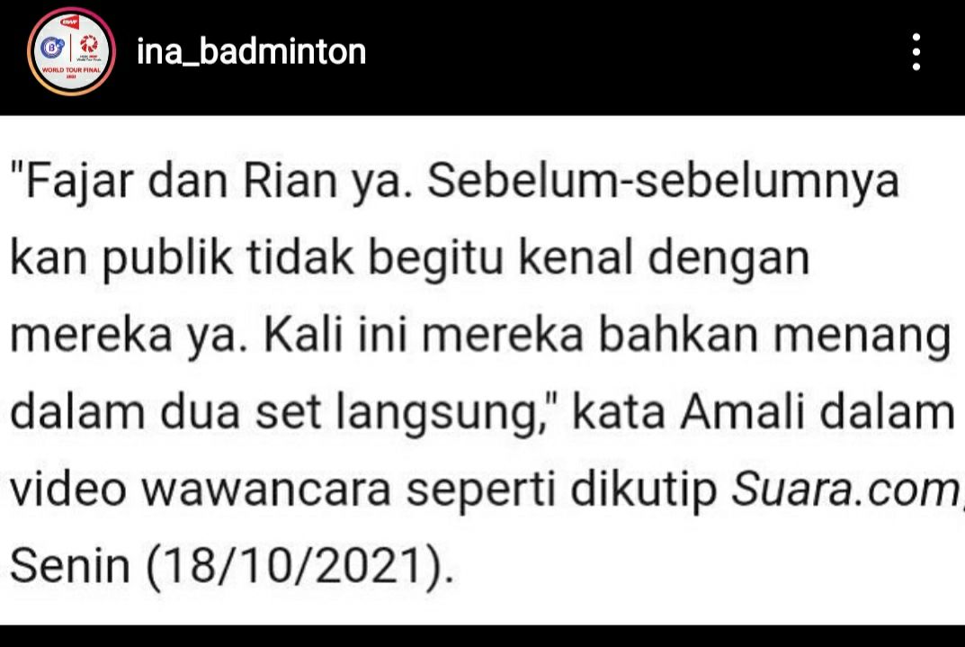 azaliayasmin's tweet photo. Kemarin bilang g kenal fajar &amp; rian,skg permasalhakan bonus atlet, pak menpora klau g mau ngasih mending diam saja dr pd tambah malu #ApresiasiUntukAtlet #ApresiasiUntukAtletBadminton #PrestasiButuhApresiasi https://t.co/OUevlpjbe9