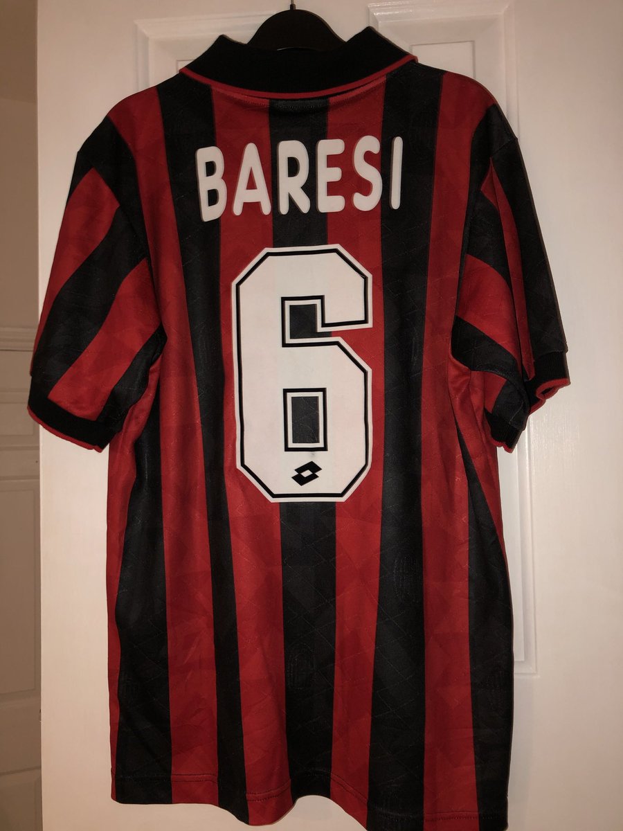 Photo De Presse Vintage - Football Milan, Franco Baresi, 1994 - Tirage 24x18 Cm