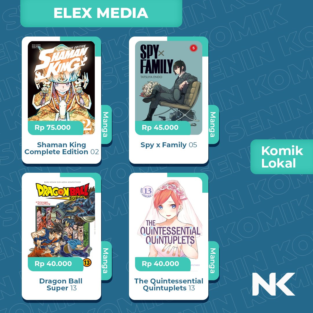dotplus_id's tweet photo. Yak, kali ini sejumlah judul komik dari penerbit lokal akan segera terbit dalam waktu dekat. Seperti biasa, cek dulu stoknya sebelum memesan komik yang NawaReaders ingin beli, dan tetap santai jaga kesehatan di tempat kalian masing-masing, ya...
#SeninKomik #jadwalterbit #komik https://t.co/oUAjh8H9OL