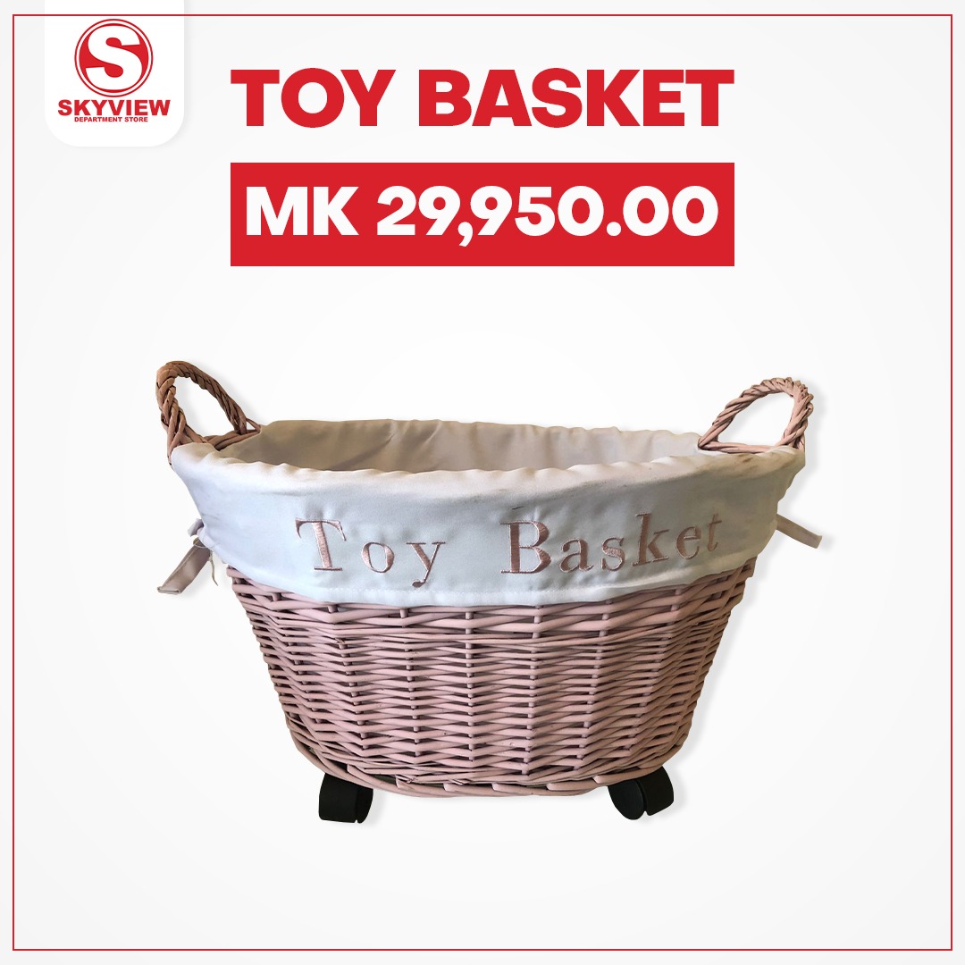 skyviewhub's tweet photo. TOY BASKET 🧺

Make the most of your child's room with our collection of toy boxes and baskets. Keep things tidy with this range of storage items. #ExclusivelyAtSkyview. 

#ChristmasGifts #Malawi https://t.co/w11Hcnz8cK