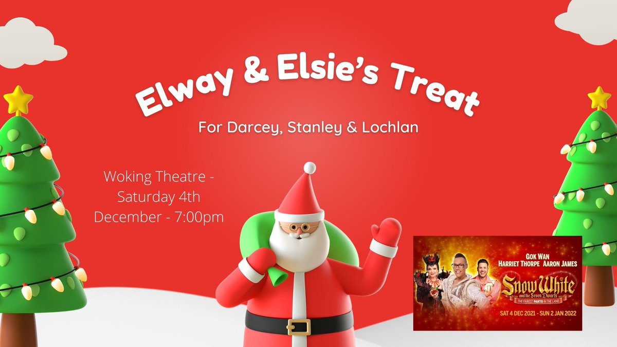 leanne_grubb's tweet photo. @WokingTheatre our Elves treated us to tickets for #snowwhite #panto on Saturday night (oh yes they did)! It was amazing, so funny! @therealgokwan and cast were superb! #fivetoiletrolls https://t.co/fNYqFdIVw6