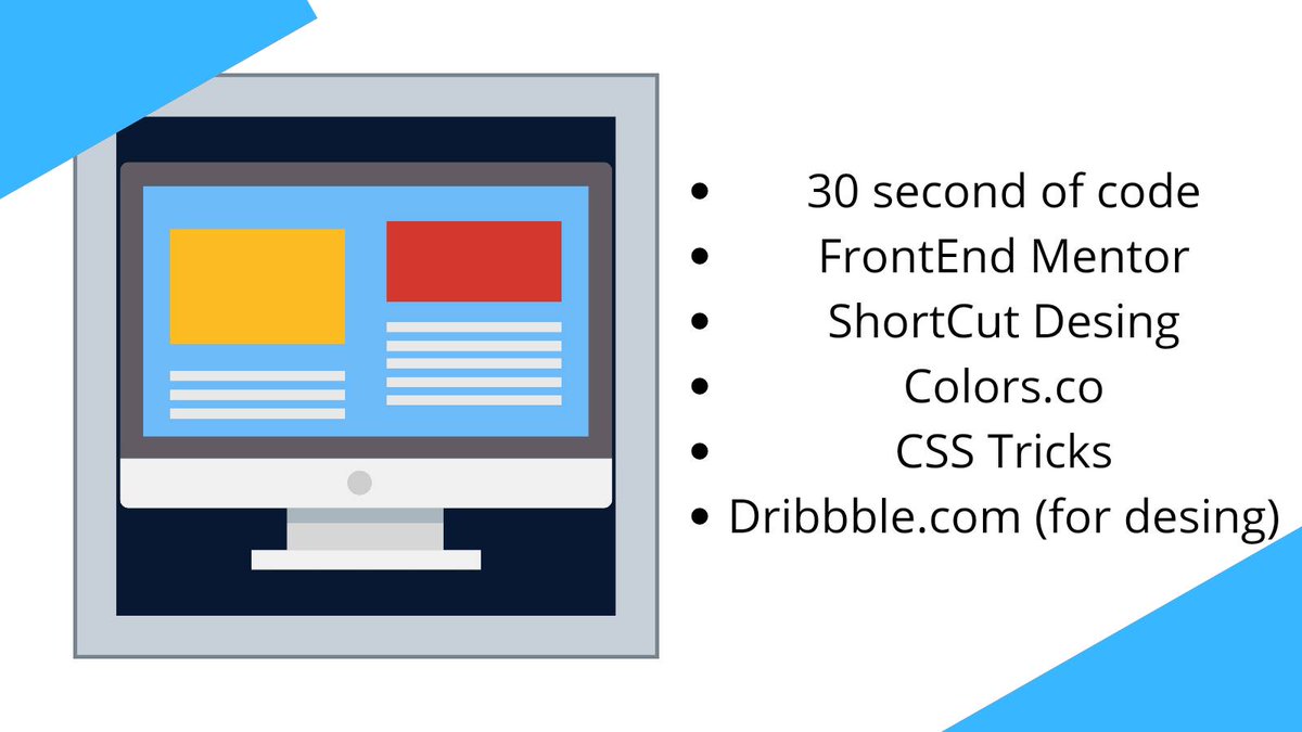 ChotwaniBharat's tweet image. There are some useful websites to check out every day.
#webdev #webdevlopers #webdevlopment #FrontEndDevlopment #100daysofcode #html5 #css #javascript #webdesign #coding #coder #code #frontenddev
