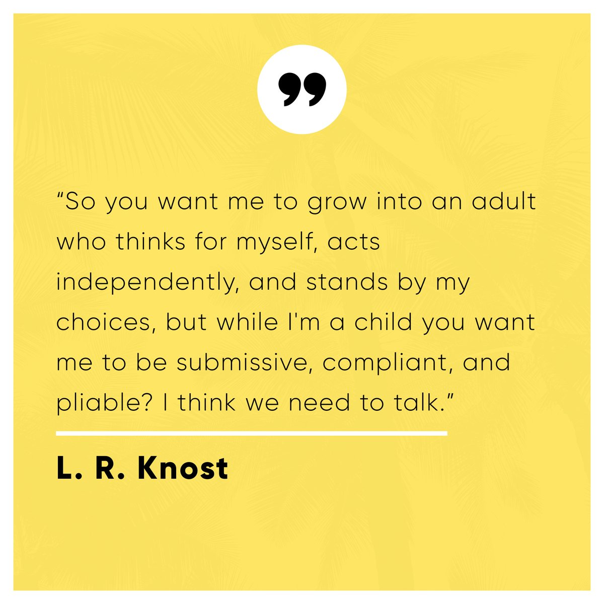 What do we think, as educators? 🌳

Quote by L.R. Knost

#educators #edchat