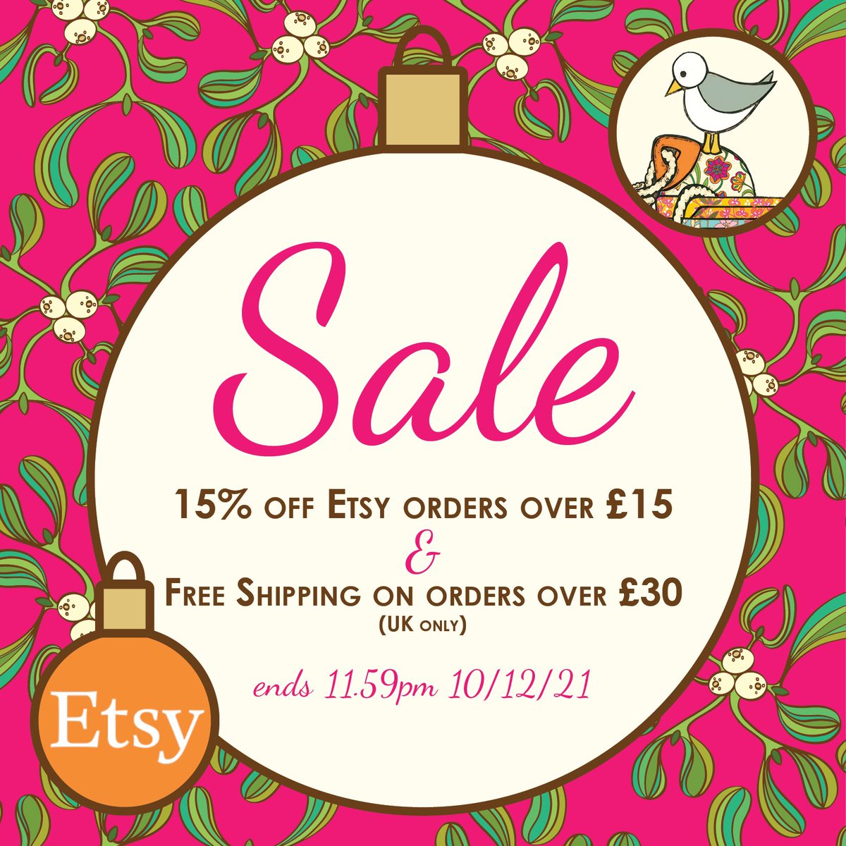 🎁 ETSY SALE! 🎁 15% off orders over £15 plus free shipping on orders over £30 (UK only) until Friday. Store-wide, no code needed. Etsy shop only. 🎁 

ameliabowman.etsy.com