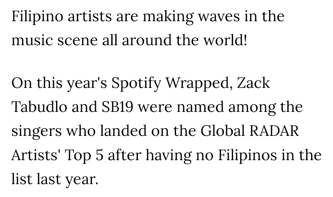 SarahnghaeSB19's tweet photo. True this! Hindi kayang i-manipulate ng fandoms ang Spotify kasi ang kalaban mo dun ay casual listeners. Kaya kahit milyon-milyon pa ang YouTube views ng isang MV pero di naman nagre-reflect sa Spotify, ibig sabihin hindi pa rin yun hit sa casuals.

@SB19Official
#STANWORLD #SB19 https://t.co/sg8Je1k93H