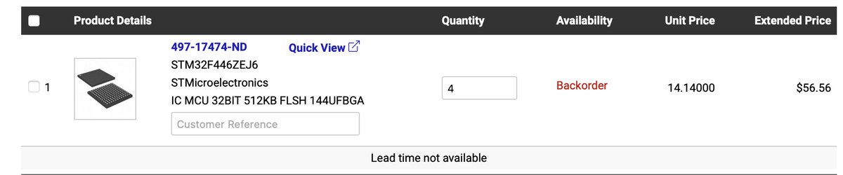 LittleManDumps's tweet image. Tell me @watermelongames won&apos;t be making new #Paprium Megadrive carts without directly telling me &quot;Watermelon games won&apos;t be making new Paprium Megadrive cartridges&quot;?! Does &quot;Lead time not available&quot; do it, how about &quot;0 In Stock&quot;? &quot;Long lead time reported&quot; perhaps? #STM32F4 #DRM