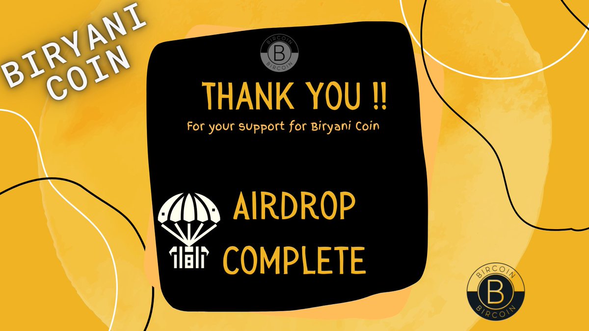 bircoin_brc's tweet photo. We have airdropped the Biryani Coin Tokens to your wallets. Thank you for the amazing support you have shown. We have a long way to go <3.
Please get back to us if you have any questions. Do remember to add our token first. 
#Crypto #cryptocurrency #MondayMotivation #Airdrops https://t.co/VKITGaofdi