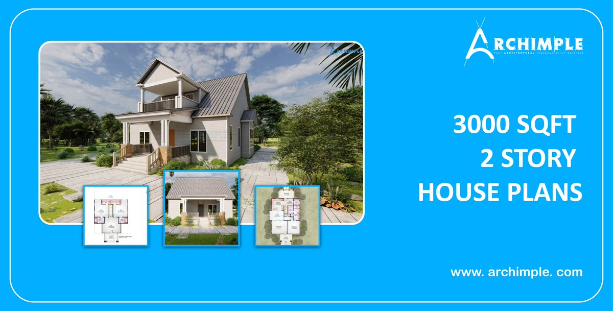 archimple_llc's tweet photo. Our 3000 sq ft 2 story house plans will accommodate your lot size easily. Browse our home plans to find the best fit for your family. Also to get this- https://t.co/jFq7OU0QXJ
#3000_sq_ft_2_story_house_plans #archimple #homeplans #housedesign #architecture #realeste #architect https://t.co/lH1x4VznjP