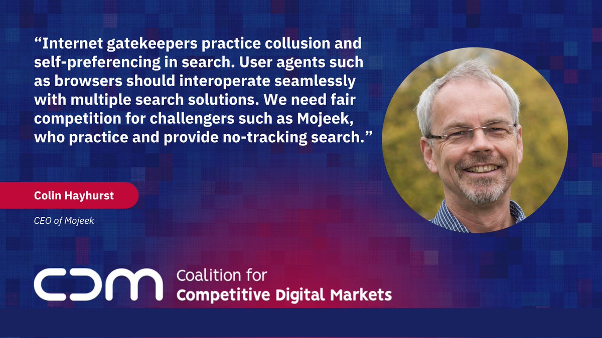 mojeek's tweet image. We ask all #MEPs in the @europarl to take action and make #DigitalMarkets competitive! 💥

We are a coalition of 50+ companies coming from 16 countries (12 Member States).  #CompDM

@Andreas_Schwab @OKovarikMEP @czorrinho @s_yoncourtin @woelken @MarkusFerber 6/