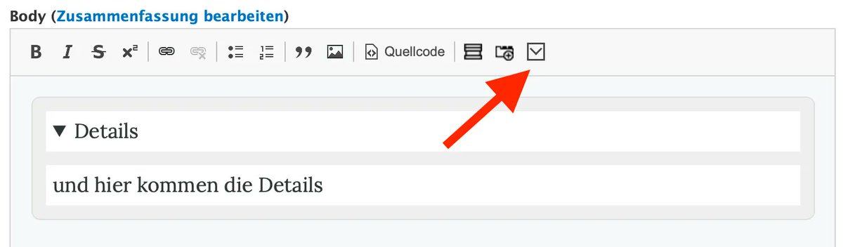 novatrend_ch's tweet photo. Neu im Blog: Auf- und Zuklappen von Textteilen - Teil 2 - diesmal mit Beschreibungslisten und einem WYSIWYG-Editor ^hg
https://t.co/l7AwqP7DQp #html #Drupal #ckeditor https://t.co/aH9xnCLiwK