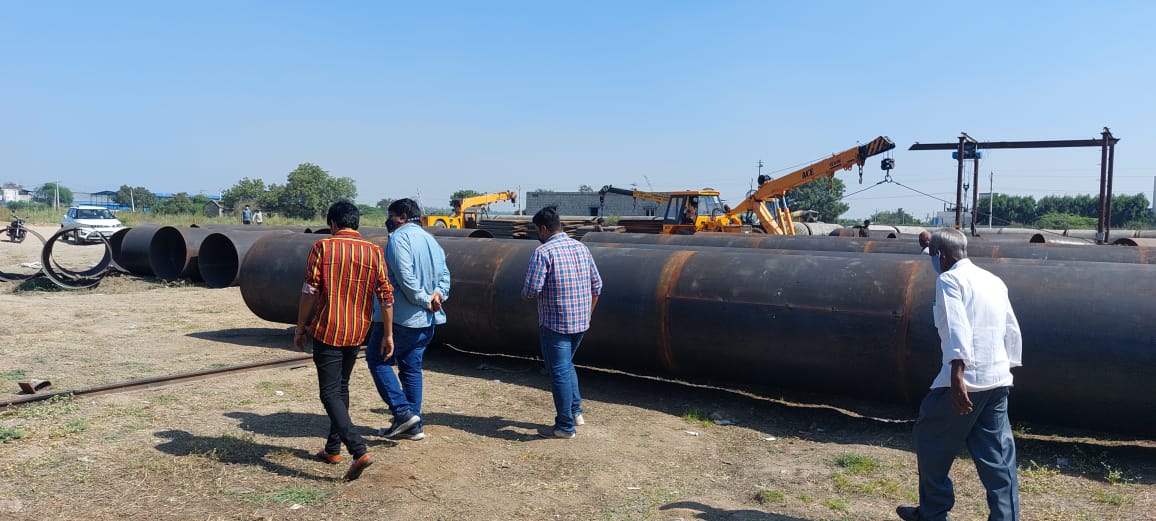 mb_telangana's tweet photo. #MissionBhagiratha teams inspecting 
1. CE Sri G.Chenna Reddy Sir   @ #patighanpur yard  #wanaparty project.
2. Sri N.Raghuveer SE #Sangareddy @ villages in #Medak Segment
 @SmitaSabharwal @DayakarRao2019 https://t.co/H0JJhXiP4F