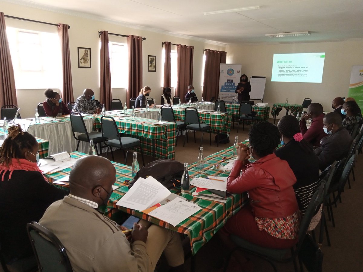 MOH,@BasicNeedsKenya and @CBMKenya delivering the WHO Quality Rights and community Based mental health services guidelines to Kajiado County.