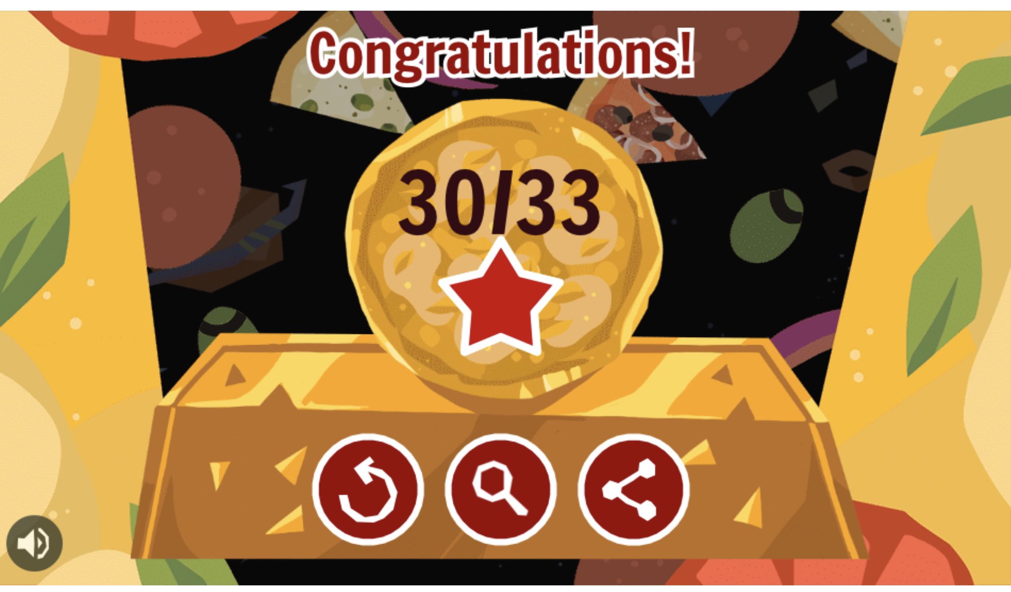 alisha on Twitter: "Who has all the answers for the pizza #GoogleDoodle?  Pretty much gave up on the desert pizza. But 30/33 is decent right?  https://t.co/z5MhSelXDD https://t.co/fYVrsFoItX" / Twitter