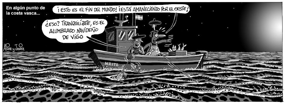 Bilbao_Tour's tweet photo. La viñeta de hoy en @deia_eus , @NotGip y @NoticiasdeAlava: #Euskadi #Arrantza #Cantabrico #Faenar #Vigo #Alumbrado #Navidad https://t.co/x0iRm2LXPb