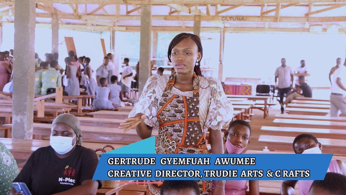 NPlecGh's tweet photo. Facilitator of the Creative African handmade bag and purse (DIY) Session, Manager &amp; Creative Director of @trudieArt_Craft; an African handmade bag and purse hub in Accra, Gertrude Gyemfuah Awumee; shares thoughts on #Studentpreneur
👇���
https://t.co/GZx6alrEC0
#Skills #Nplec https://t.co/gJgNiArCKh