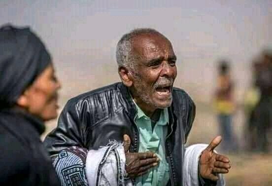 AwelKasim5535's tweet photo. i have never seen oromo  crying like these in my life. Oromia is bleeding.

Everyday the  blood of innocent civilians is sheeding.  

#OromoGenocide https://t.co/FnQdAm9cLc