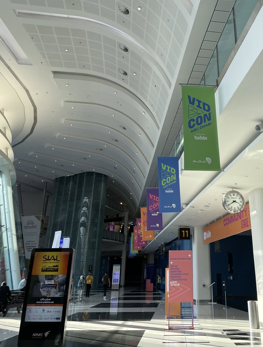 It feels good to be here in person! <a href="/VidConAbuDhabi/">VidCon Abu Dhabi</a>, you’ve been a crypto mine (because gold is old)