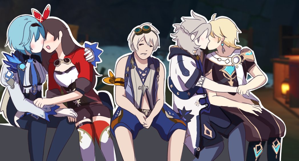 naysucc's tweet photo. The dragonspine event be like

#Eulamber #bennett #Albether https://t.co/YA2YRrgo3Y
