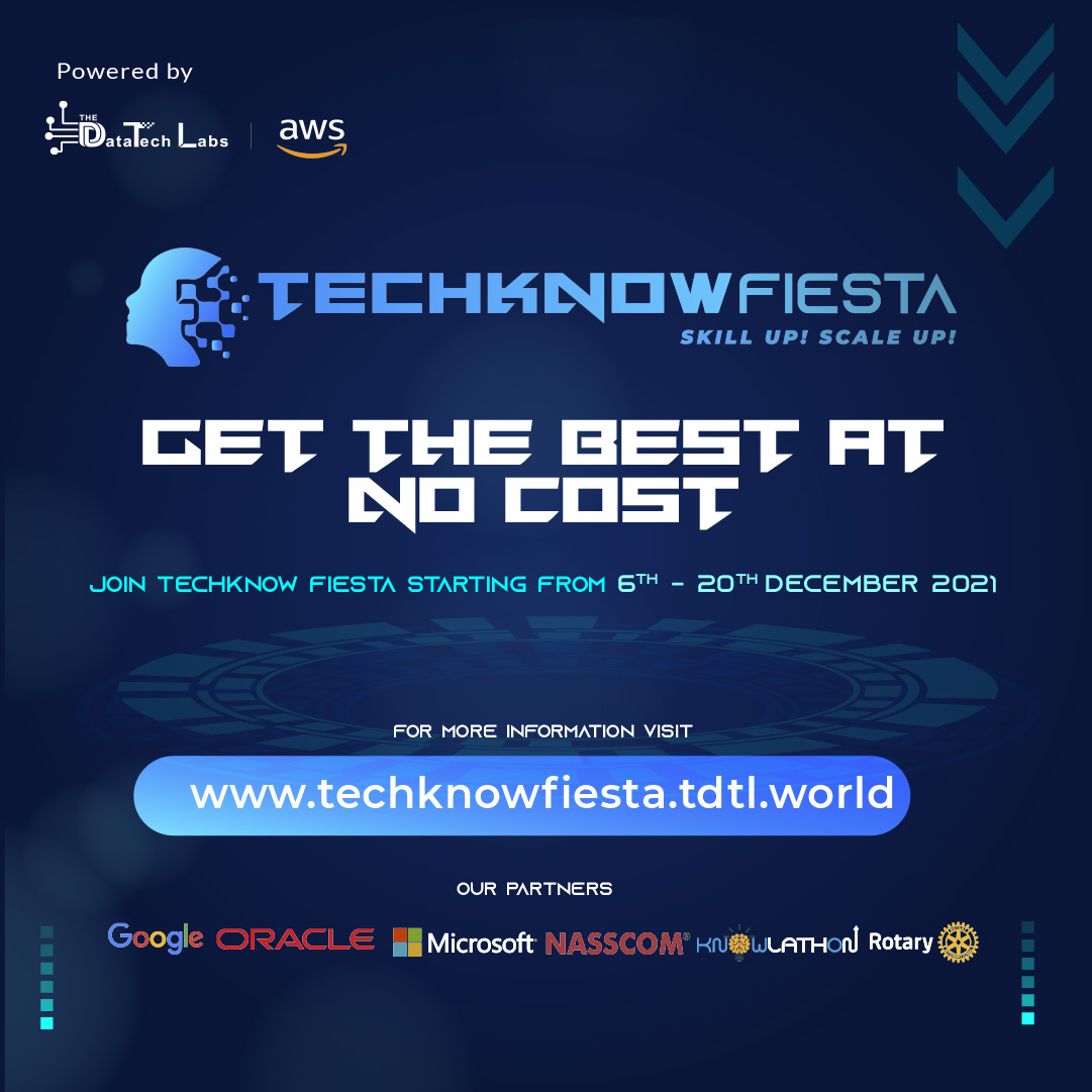 techknowfiesta's tweet image. @techknowfiesta  is where the Future begins! And you&apos;re only one step away from beginning your path to your goal.

Register now at- lnkd.in/ehWdytNr
#TDTL #techknowfiesta #aws #cloudtechnology #artificialintelligence #machinelearning #LNA #learningneedsanalysis #awsprogram