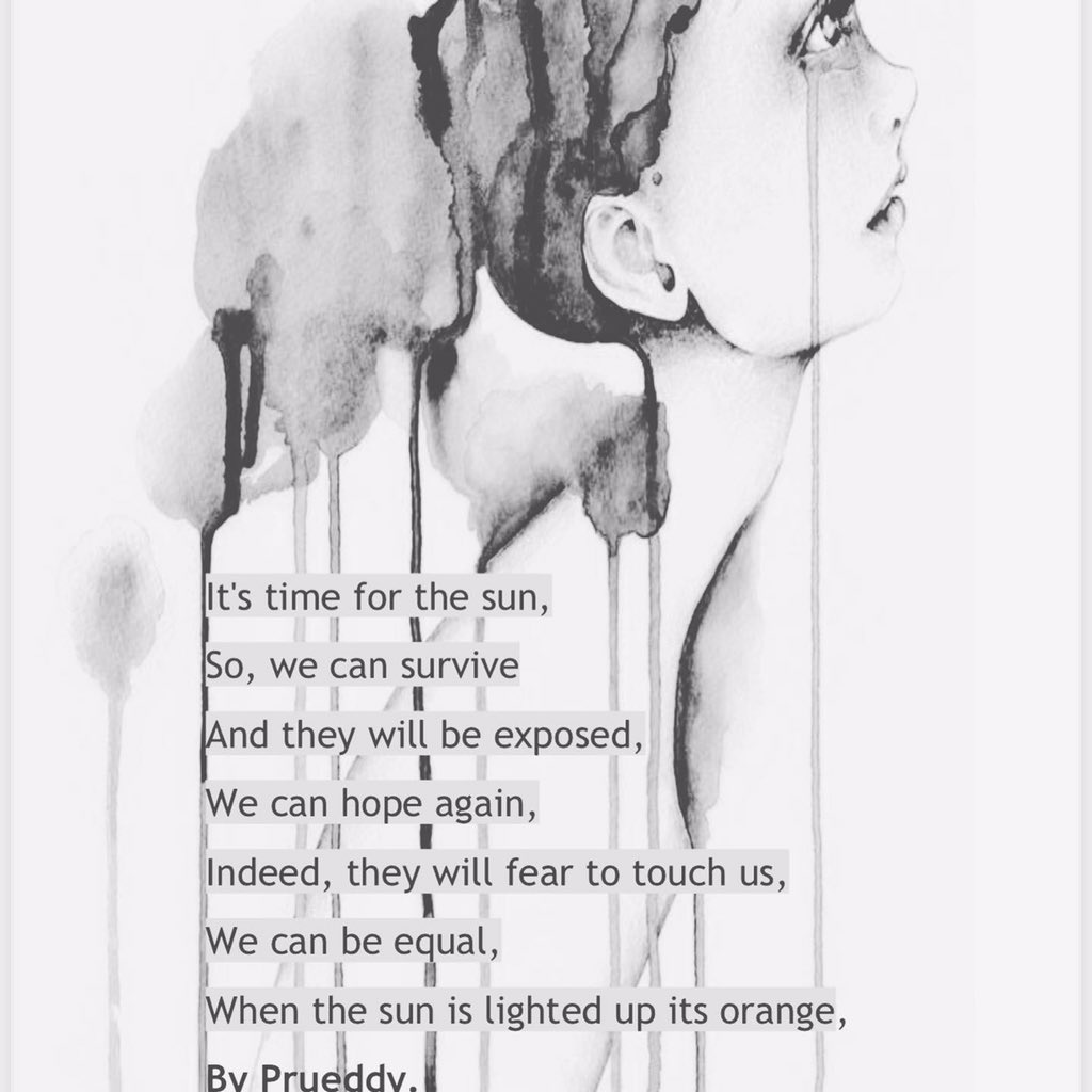 prueeddy's tweet photo. Orange the world. When rights are right to each , there will be no inequality. #16Days #16DaysofActivism2021 #OrangeTheWorld #UNWomen #Herpoems🕊#ladyofinfluence https://t.co/7xaGSFJfi8