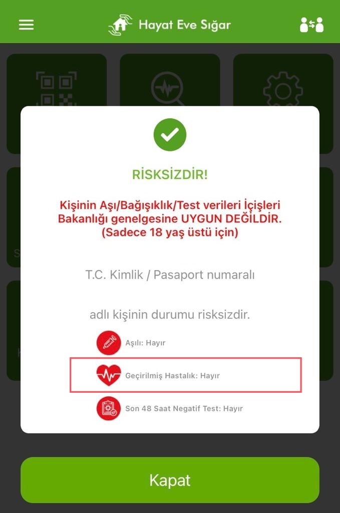Sayın Bakanım, Antikor testim pozitif ancak bakanlığın uygulamaları, antikor testini Enabız da görünmesine rağmen sisteme girmiyor. Antikor testi ile bağışıklık sertifikası oluşturulamıyor. Bağışıklığım var ama bunu uygulamalarınız göstermiyor. <a href="/drfahrettinkoca/">Dr. Fahrettin Koca</a> <a href="/saglikbakanligi/">T.C. Sağlık Bakanlığı</a>