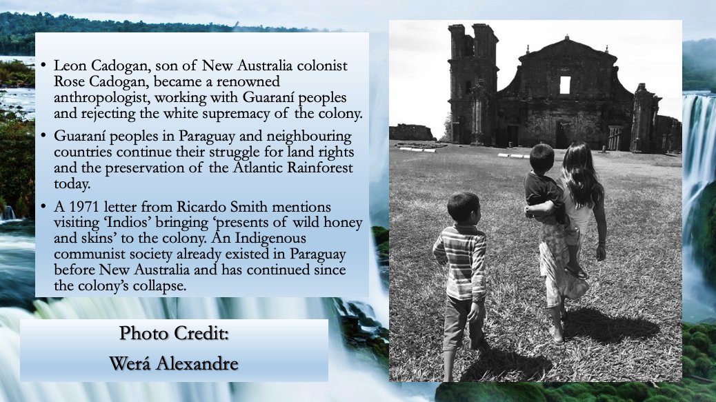 enviro_history's tweet photo. Just thinking about this excellent #envhist take on the New Australia story, presented at last week's #AHAUNSW 'Green Stream'. @Freg_Stokes is doing amazing work with Guaraní collaborators using original documents they unearthed in the region, &amp; visualising the commodity frontier https://t.co/6zD0wpwUBd