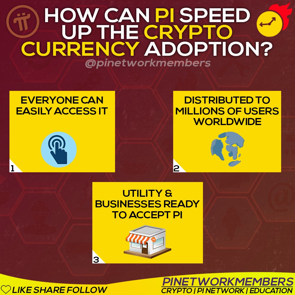 pinetworkmember's tweet photo. 👀 How can Pi Network speed up the crypto currency adoption worldwide?
➡️ Join our Pi Group:
https://t.co/nhgDmXZjtX
➡️Follow us on instagram:
https://t.co/PNpUfMK9j5
#pinetwork #minepi #buildpi2gether #pi #mainnet2021 #crypto #blockchain #PiNetwork https://t.co/YaQOG3hmxe