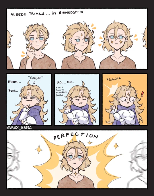 The making of albedo #genshinimpact 