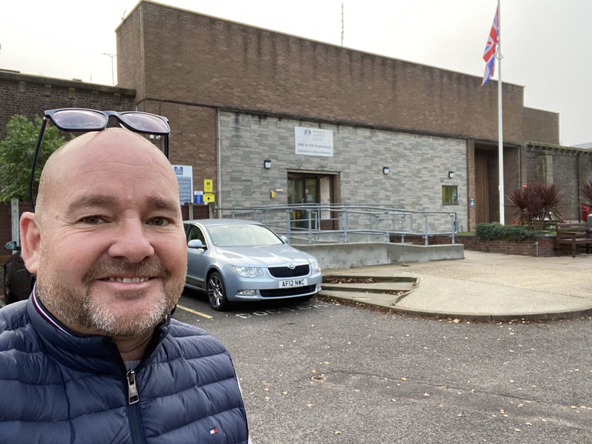 1st time to @HMPChelmsford and looking forward to to two days of working with both staff and men. Looking forward to also seeing @GarryNewnes 💙👊🏻💙