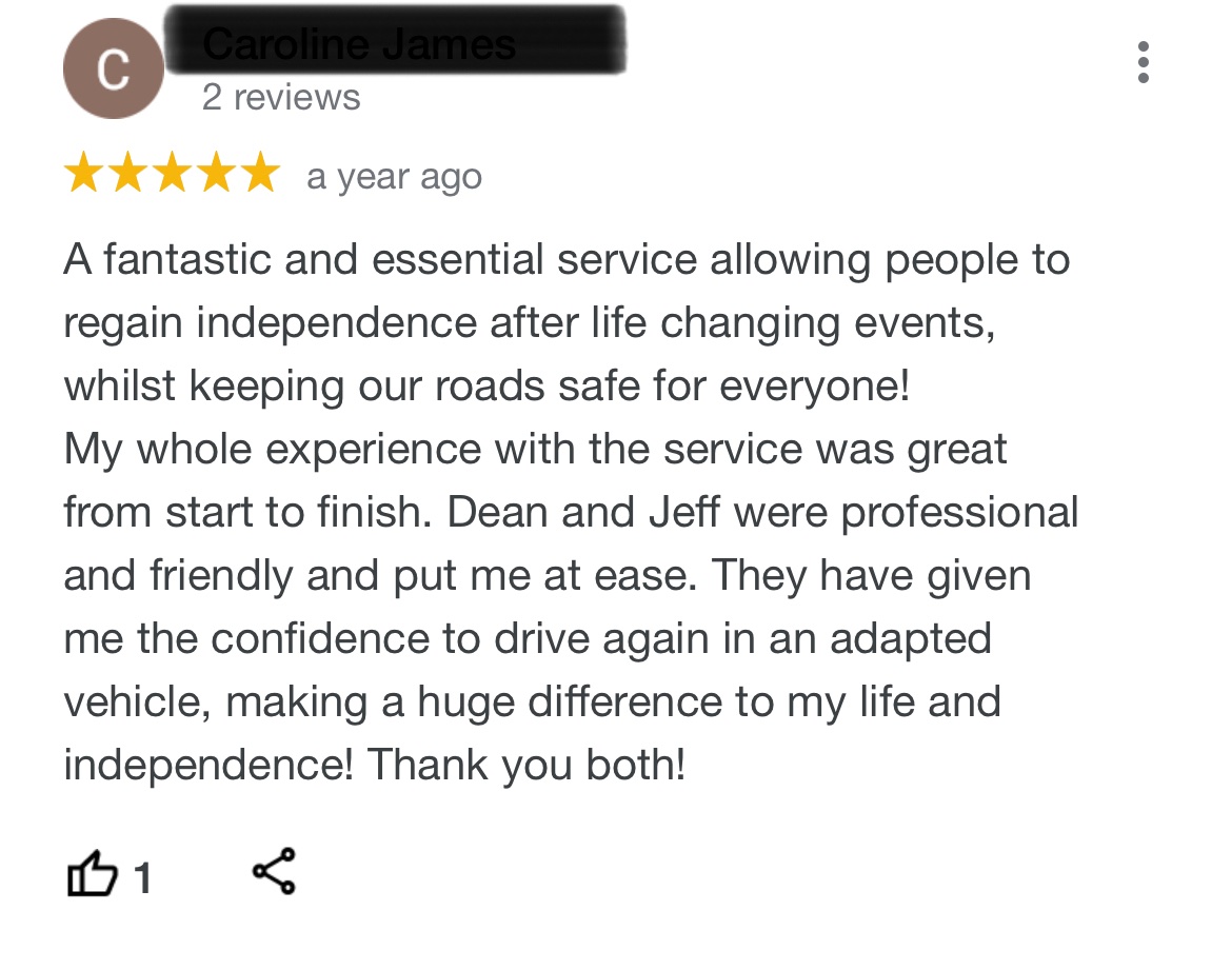 WalesMobilityDA's tweet photo. Lovely to get great reviews following assessment. So pleased that we have been able to help. https://t.co/d4g1PmMmUN