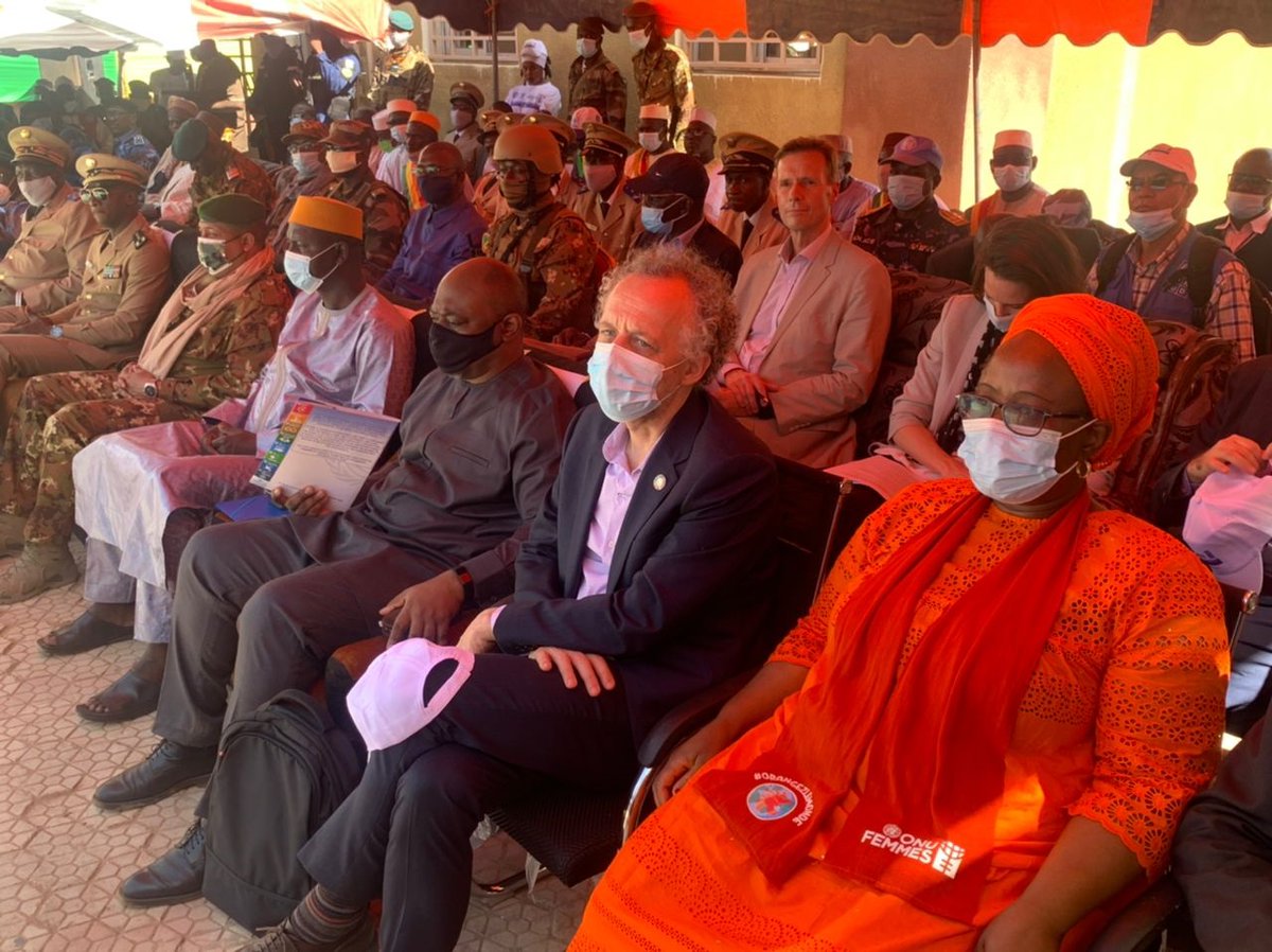 NLauMali's tweet photo. Remise officielle du commissariat &amp; du tribunal d’instance de #Djenné &amp; lancement du programme #PROSMED, soutenu par @NLauMali &amp; @DKambMali pour un retour des services de la justice et de sécurité redevable et efficace dans les zones fragiles. @UN_MINUSMA, @ONUFemmes &amp; @PNUDMali https://t.co/SxUvyM729h