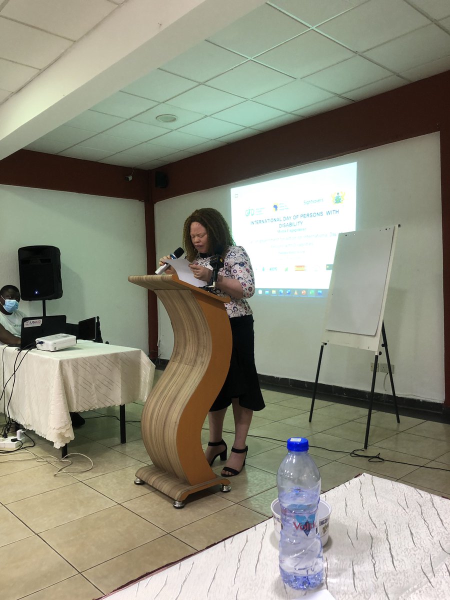 #ActionsSpeaksLouder the President of GFD Ms Mawuyo Yakor-Dagbah calls on the Government of Ghana to ratify the African Disability Protocol and encourage other member states of AU to do same as they mark Disability Day <a href="/gfdghana/">Ghana Federation of Disability Organisations</a> <a href="/SGPWD/">Stakeholder Group of Persons with Disabilities</a> @rossalliance  <a href="/Sightsavers/">Sightsavers</a>