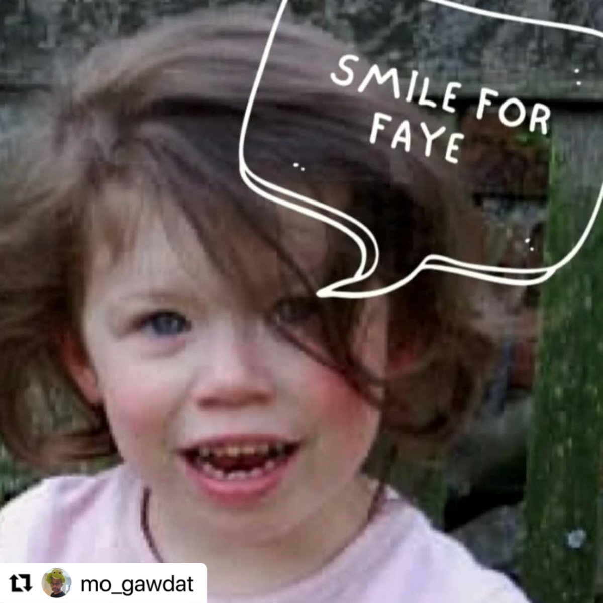 Join me in smiling in memory of Faye for <a href="/TCFcharityUK/">The Compassionate Friends UK</a> #ASmileForFaye 

And if you’d like to donate please head to tcf.org.uk/inmemory/Smile…… 

Smile, post, share, donate if you can to honour my beautiful daughter’s 21st