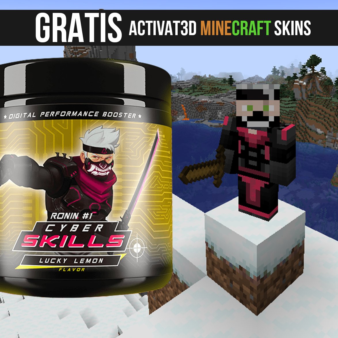 FROHEN NIKOLAUSTAG! Unser GESCHENK an euch, passend zum neuen Minecraft Cliffs &amp; Caves Update: Die #ACTIVAT3D Minecraft Skins unseren H3RO Editions von #CYBERSKILLS und #BIONICSHIELD. 
​
​Viel Spaß damit! Euer #TEAMACTIVAT3D