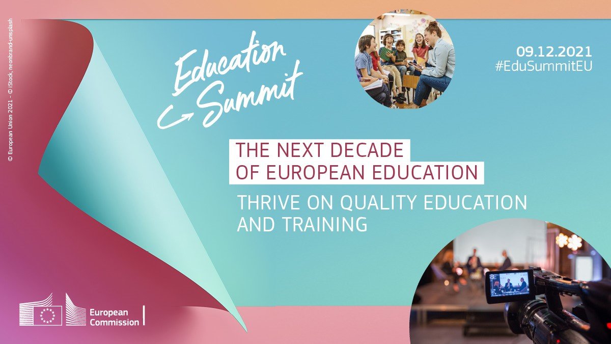 Join us on 9 December at the #EduSummitEU!

We will be discussing:
🔸The 🇪🇺 Strategy for Universities
🔸Education for climate
🔸The global dimension of education

...and many other topics to build together the next decade of EU education and training! 

👉europa.eu/!KbDyr9