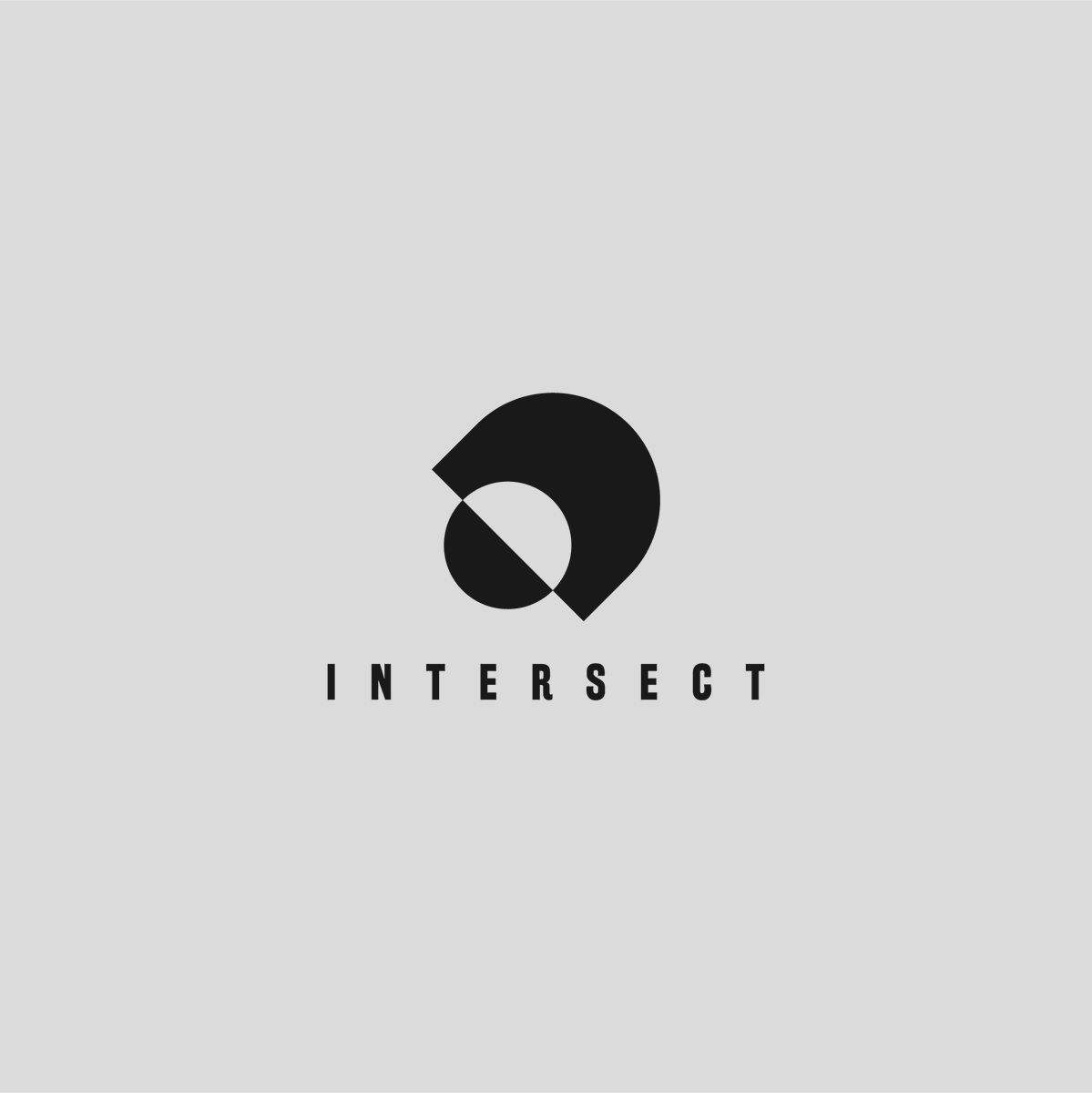 Ross_Creates's tweet photo. "Intersect" logo concept. This design uses two overlapping shapes and negative space to create an intersection! https://t.co/FpaRiQ2eZ1