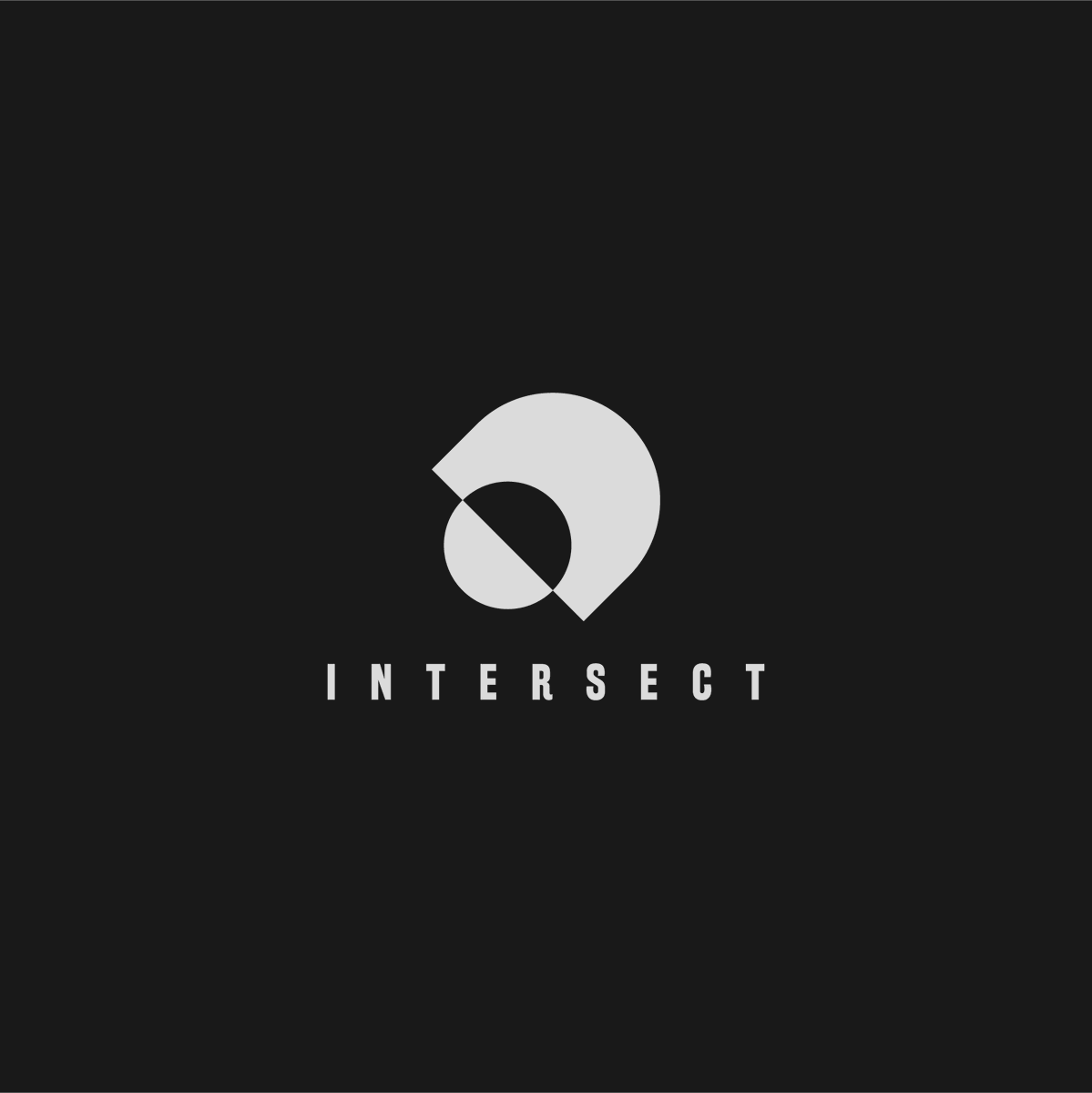 Ross_Creates's tweet photo. "Intersect" logo concept. This design uses two overlapping shapes and negative space to create an intersection! https://t.co/FpaRiQ2eZ1