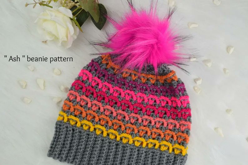 knithacker's tweet photo. Crochet a Colorful and Truly Unique 'Ash' Beanie: 👉 https://t.co/qLRHLn8owK #crochet #handmade #diy https://t.co/rKn4EEhjoS