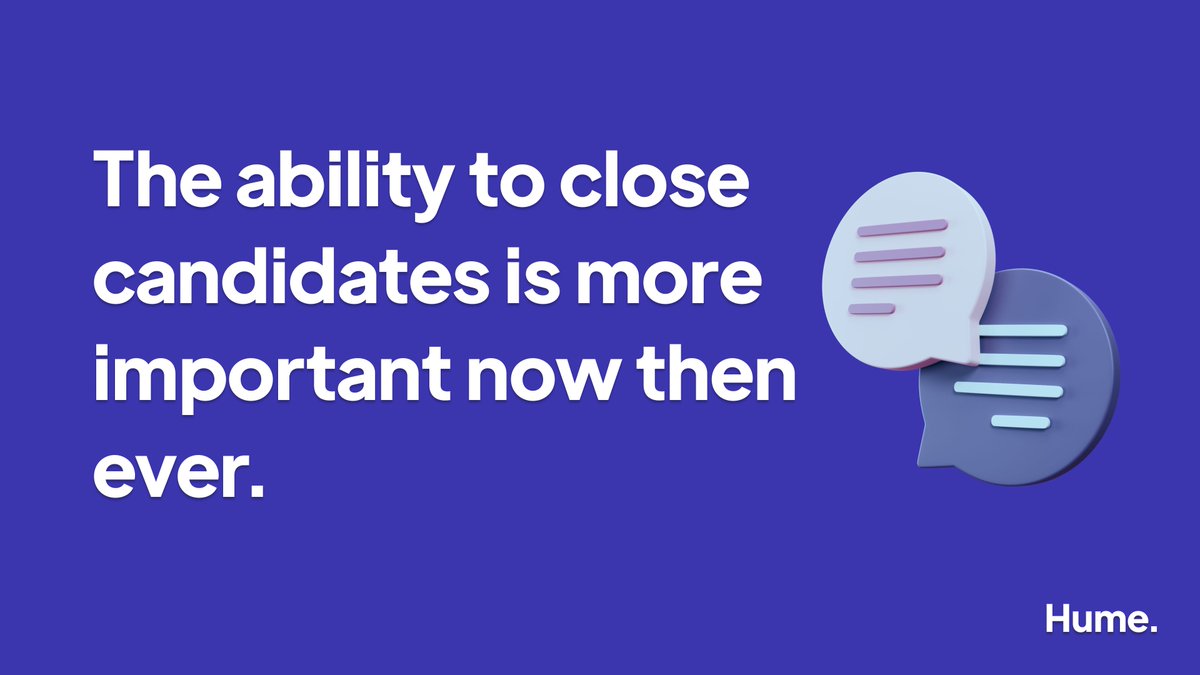 AspectAI's tweet photo. Always Be Closing?

The ability to close candidates is a KEY skill for any growing organization.

But..do your interviewers know how to do it?

#HRtech #recruiting #recruitment #hiring #futureofwork https://t.co/FSGL5vEoYQ