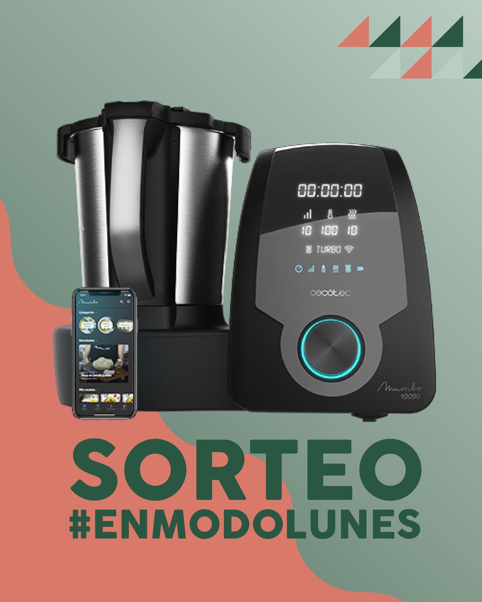 CafeBaque's tweet photo. ¡SUPERSORTEO #ENMODOLUNES! Esta semana sorteamos un robot de cocina @CECOTECoficial para ayudaros en las comidas y cenas de navidad.

👉 Síguenos en Twitter
👉 Retwittea este tweet
👉 Etiqueta a esa persona a la que invitarías a una buena comida. https://t.co/8yspEGWFn4