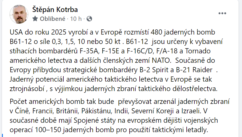 JiriParkes1's tweet photo. Proč se děje, co se děje?
Ani si v kovidový hysterii nevšimnete, že z rozmrdaný Evropy se stává jedna velká jaderná základna.
O tom to všechno je. https://t.co/4w4Scx7QCk