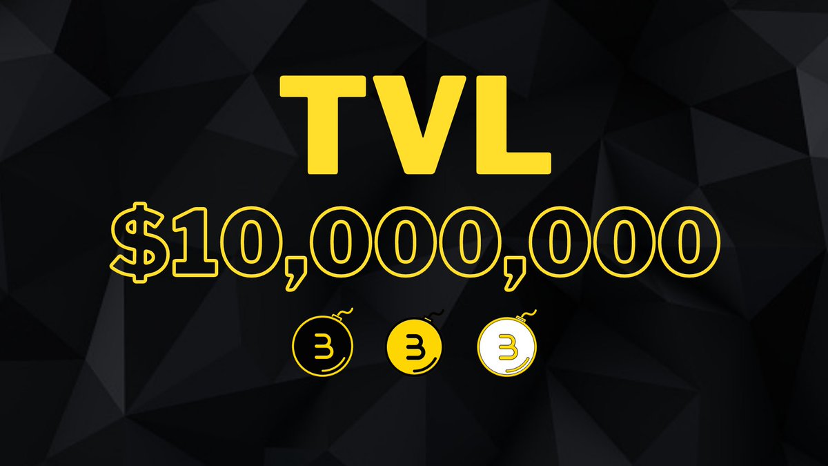 BombMoneyBSC's tweet photo. Total Value Locked: 10,000,000 ✅

#bomb #bsc #bshare #gemfinder #brrr https://t.co/BH5abhIomS