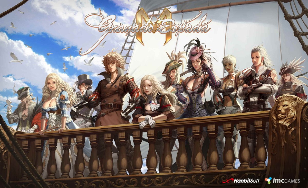 IslanorGaming's tweet photo. Good Lords 😱 #Hanbitsoft has finally released the first #artwork for #GranadoEspadaM!! 🤩🤩
#GranadoEspada #MobileGame #GranadoEspadaMobile https://t.co/oD4dDUBws5