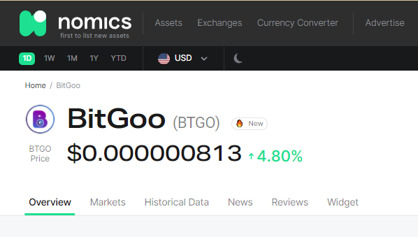 BitgooCoin's tweet photo. 📢As per #Nomics.com, Since 2'Dec'21 till now, the price has increased upto➕6️⃣7️⃣ %📈📈

Ⓜ️Market Cap- $17,880,149

🔗 $IEO Live- https://t.co/OgSt7O8WM7
🔥 IEO Result-19% Subscribed in 24Hrs🚀

🛒Buy #BTGO #PancakeSwap- https://t.co/wIpPmwmiYe

#TheMemeKiller #NextShib #flokiinu https://t.co/kblKpoARU1